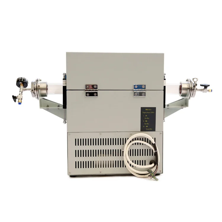 Factory price Nitrogen argon atmosphere horizontal vacuum tube furnace laboratory 1200C