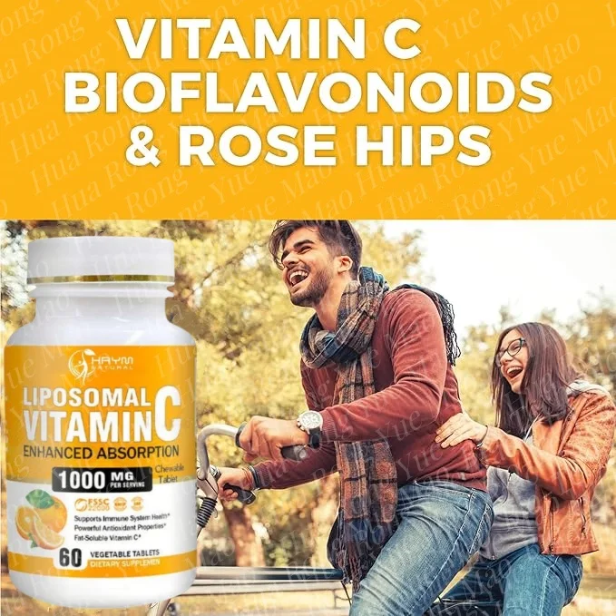 Oem Natural Vitamin C Tablets 500mg 1000mg Supplement Hyaluronic Acid Collagen, Collagen Pour Peau Et Vitamine C Capsules