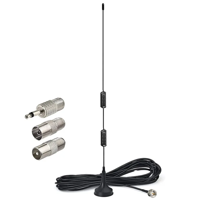 DAB VHF FM radio antenna with magnetic base  3M extension   Denon Pioneer Onkyo Yamaha Marantz digital radio antenna