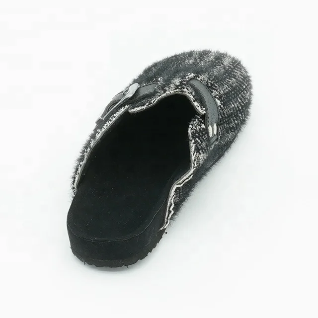 Warmlab classic cozy winter warm sheepskin furry slippers indoor and outdoor fur slides slippers for women