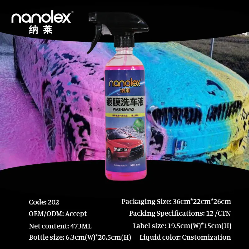Nanolex 202 Colorful car Wash Shampoo Car clean Wash shampoo 5 Gallon rich Snow Foam Car Shampoo