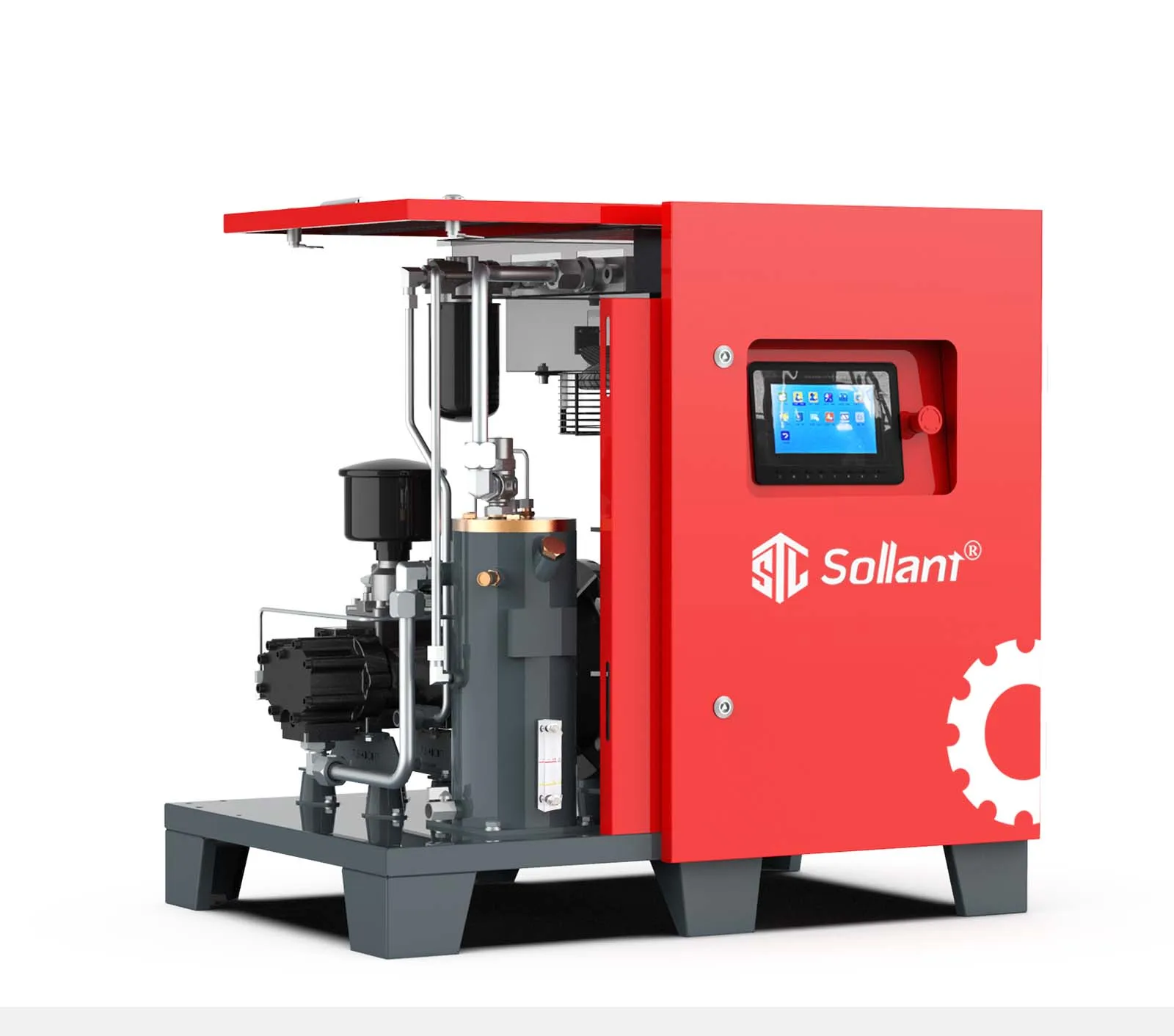 22 кВт 30 л.с. 10 бар 220 В двухступенчатые воздушные компрессоры высокого давления Электрический Роторный промышленный винтовой воздушный компрессор производитель Китай