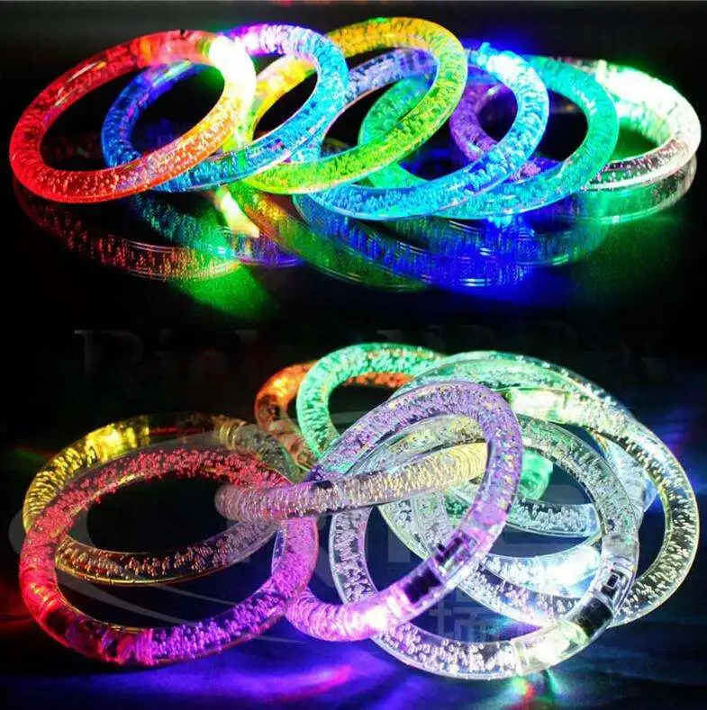manufacturer wholesale custom cheap festival led bracelet sublimation blank glow-in the dark wristband Led flashing bracelet