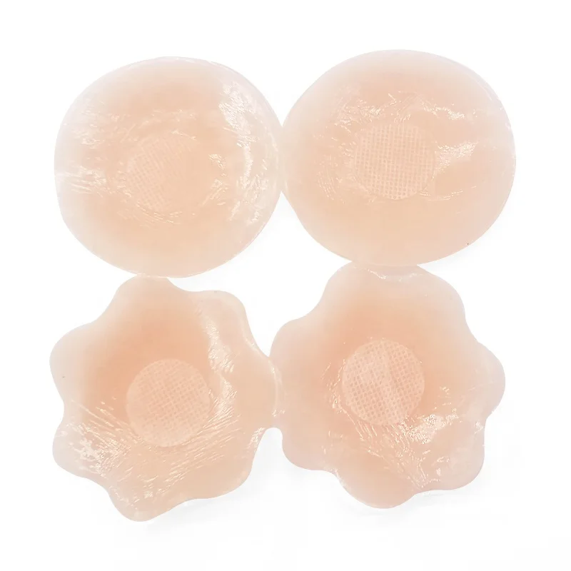 Nipple Covers Reusable With Carry Case Adhesive Silicone Pasties for Women