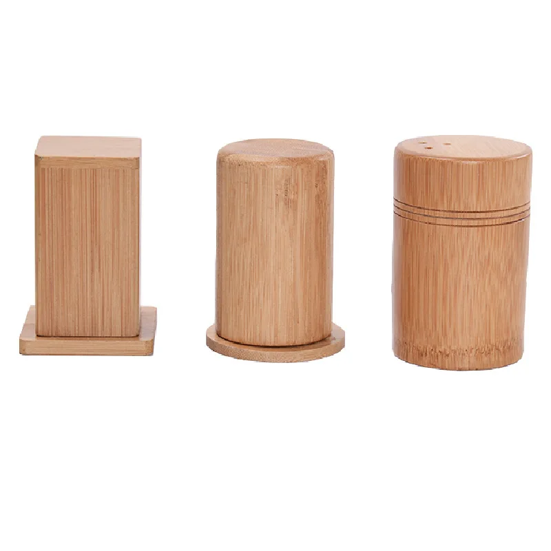 Customized Hotel Restaurant Club Bamboo  Toothpick Box Household Toothpick Tube