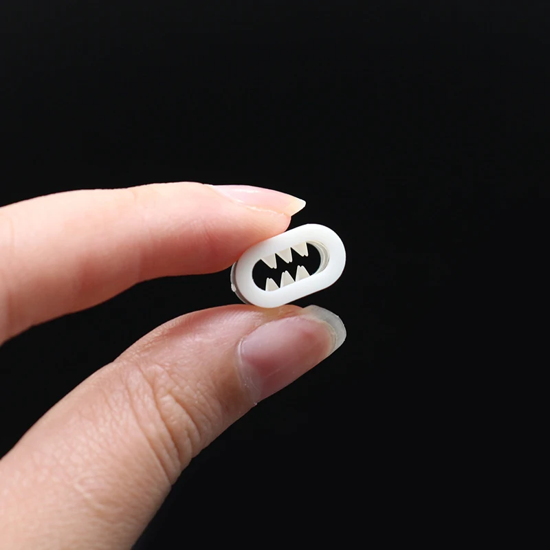 One Time Use wristband Locking Clasp Plastic Slide Buckle Lock with Teeth For Party Festival Fabric Woven Wristband