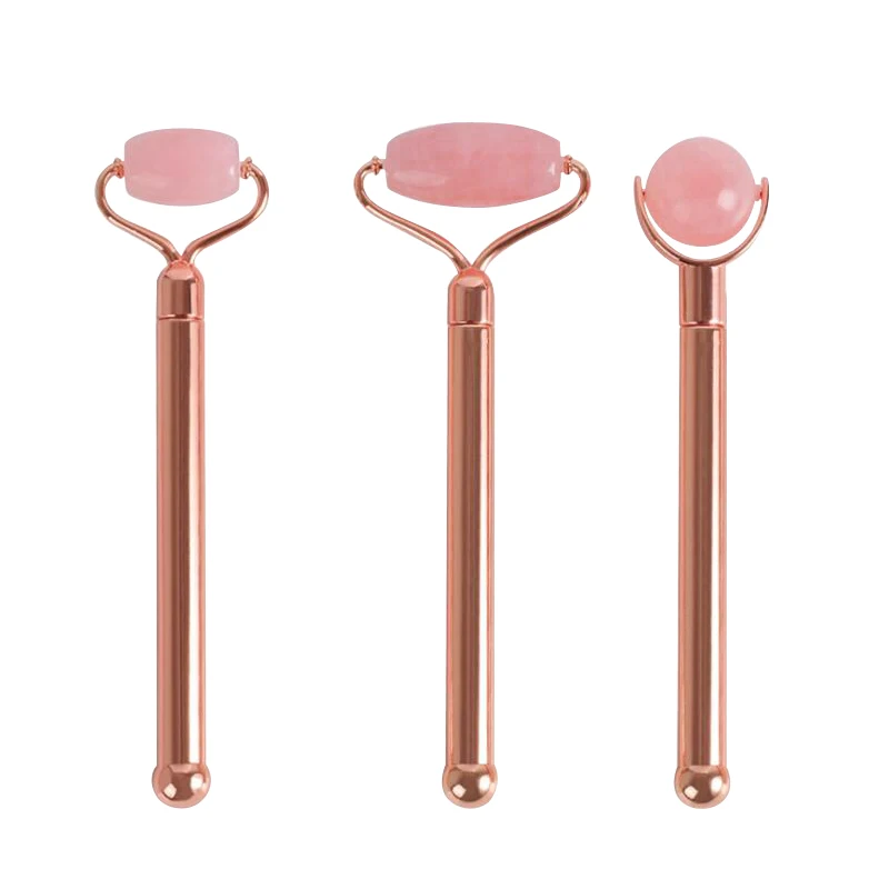 Hot selling natural jade face beauty tool massage roller ball 3 in 1 Jade facial Roller