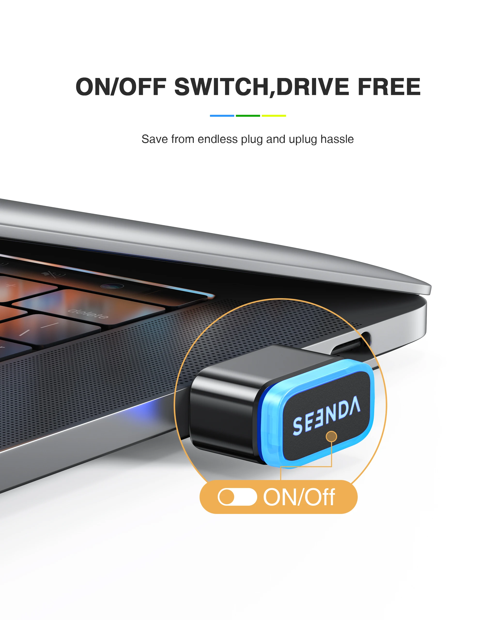 Seenda DK16 Computer Accessories Undetectable Mouse Mover Keeps Computer Awake Simulate Mouse USB Mouse Jiggler