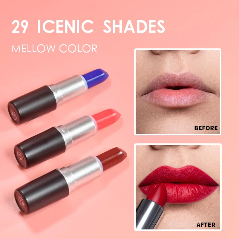 Beauty cosmetics glossy lip stain tint matte korean lipstick lip gloss private label Wholesale Lipstick