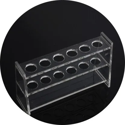 Organic Glass Test Acrylic Colorimetric Tube Rack For Lab