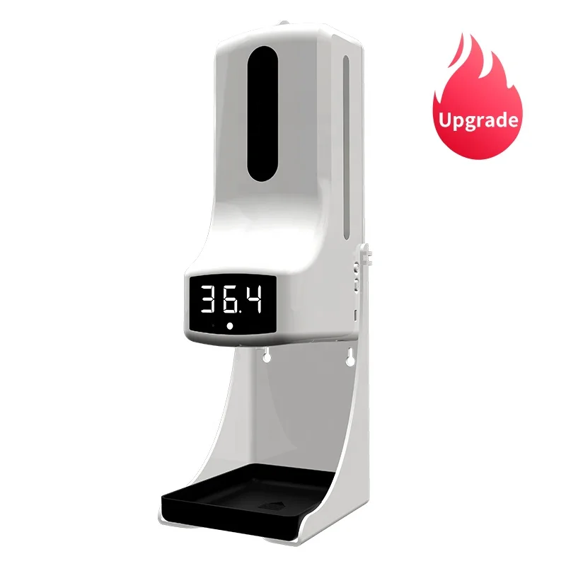 
2020 New K9 Pro Boby Digital Thermometer 1000ml Automatic Hand Sanitizer Dispenser support 12 Language and Spray & Gel Sanitizer 
