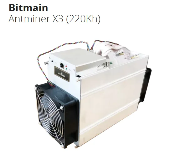  Очень дешевый Bitmain Antminer X3 криптонит добыватель асик 220 kH/s 465