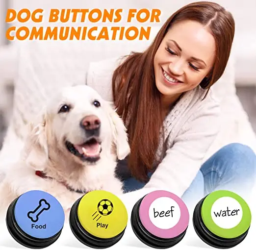 Hot Selling Dog Talking Buttons For Pet Training Communication  Recordable