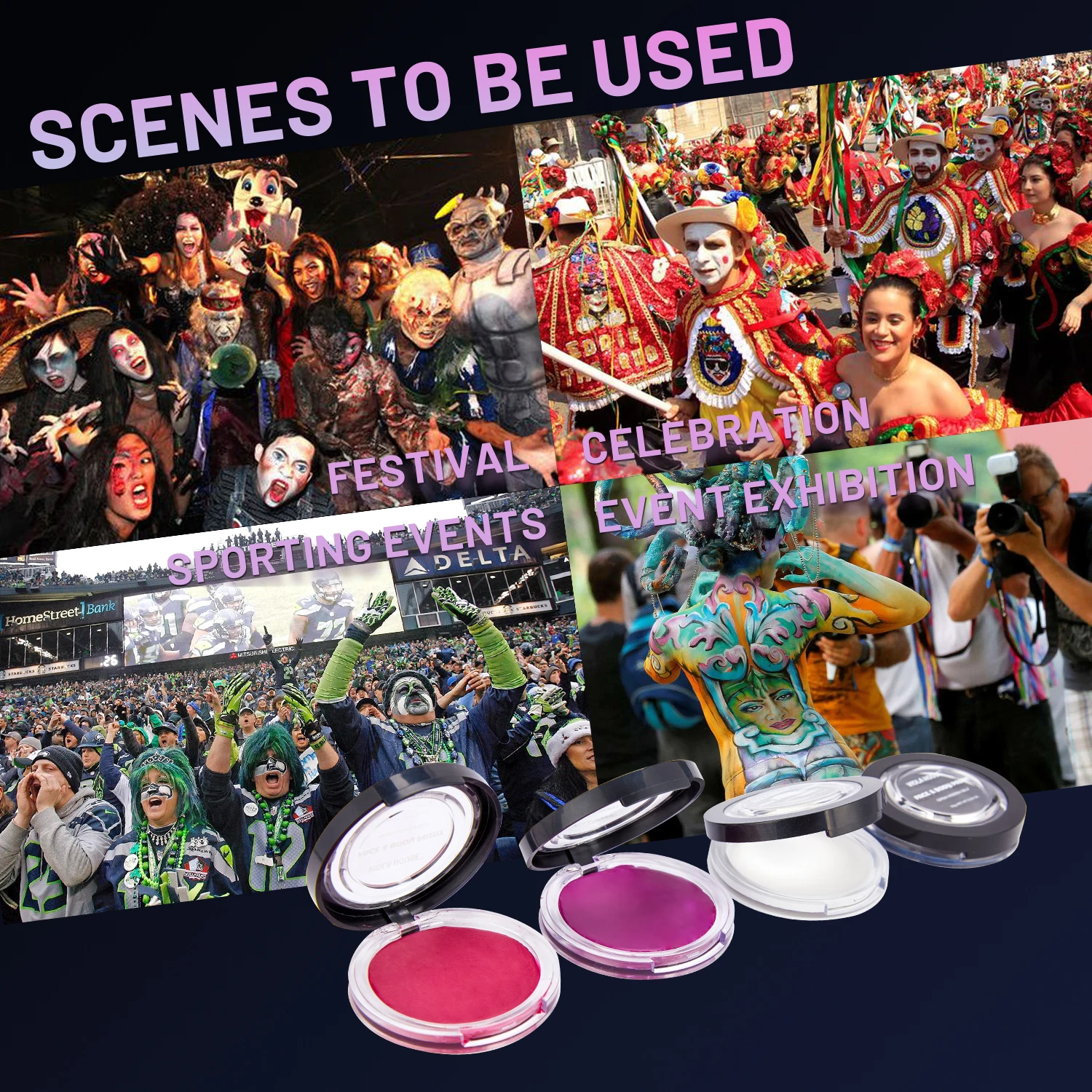 Water Based Face And Body Paint Professional Face And Body Paint Halloween Face Body Paint