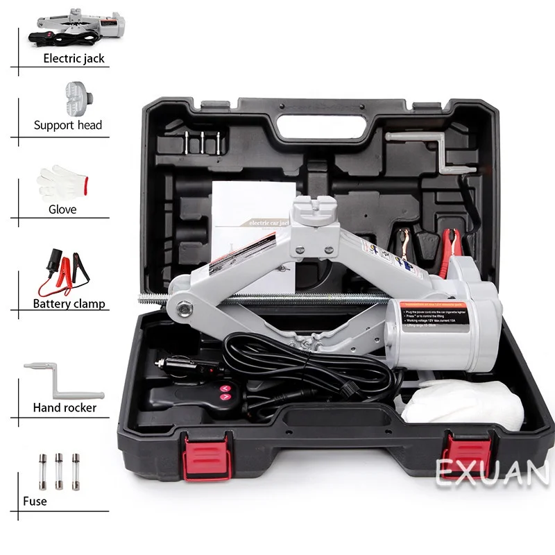 12V Electric Hydraulic Jacks Lifting Tools Car Floor Rolling Jack Tire Scissor Electric Jacks Wheel Disassembly Repair Tools