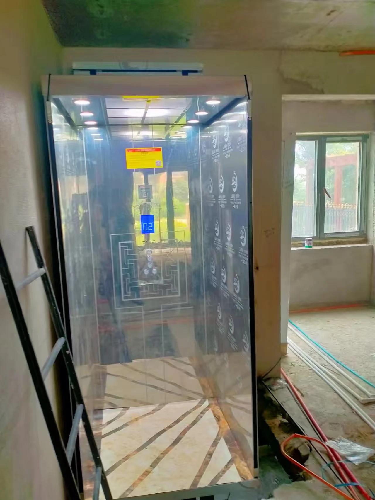 electric cheap pasaenger indoor modern home elevator lift hydraulic home villa elevator with security gear