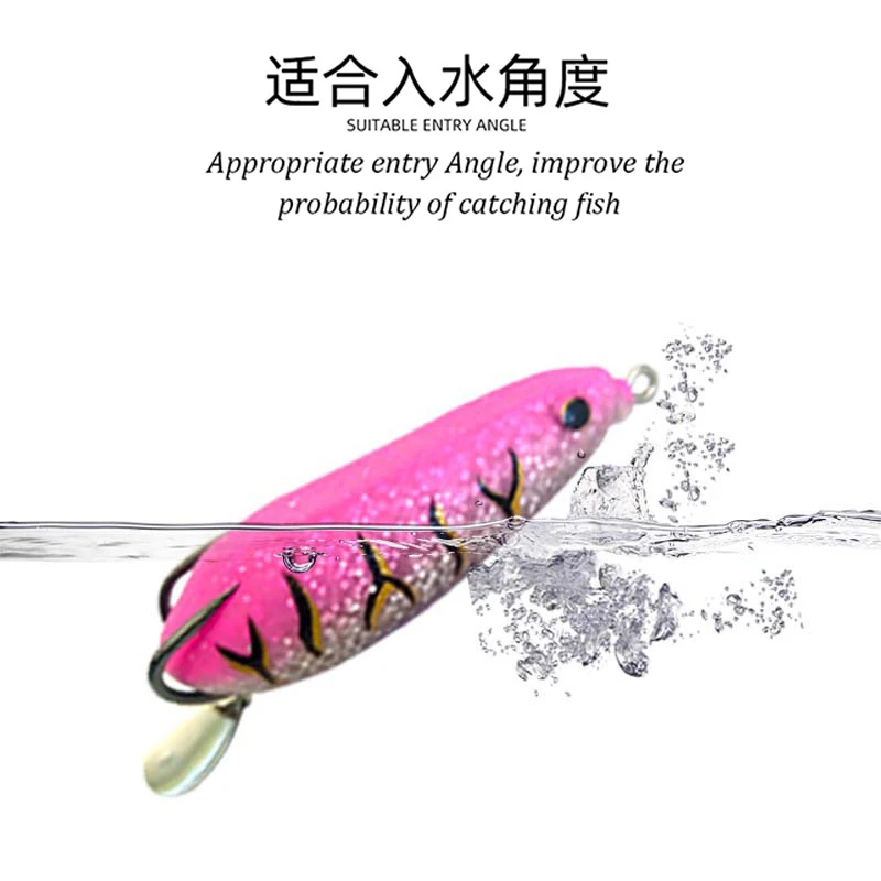 80mm 25g silicone Frog Soft lure artificial swim Bait Topwater Wobbler spinner spoon bionic frog snakehead Fishing Lure