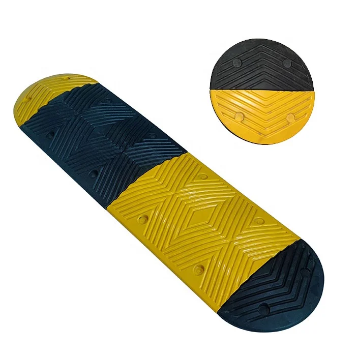 New style Plastic rubber Road Humps 500-(Size:500mmx350mmx50mm),Premium Grade