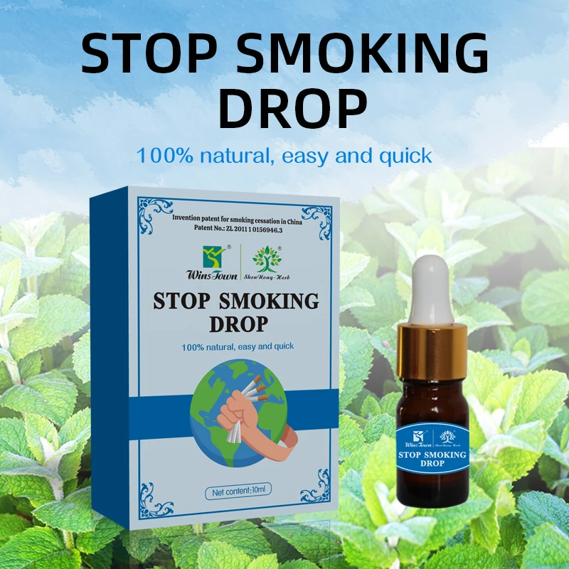 Private Label high quality stop smoking drop 100% natural easy and quick Best Effective stop smoking aid cigarettes