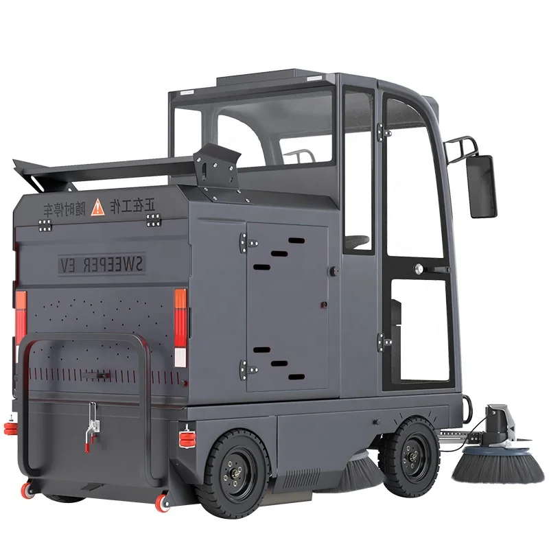 Industrial Electric Cleaning Machine City Park Street Road Warehouse Floor Sweeper Machine
