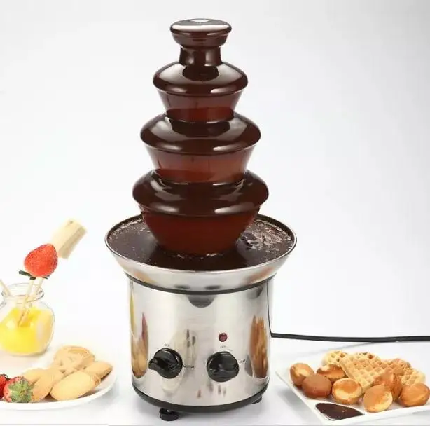 Коммерческая 4-7 слойная машина для шоколадного фондю из нержавеющей стали фонтан водопада