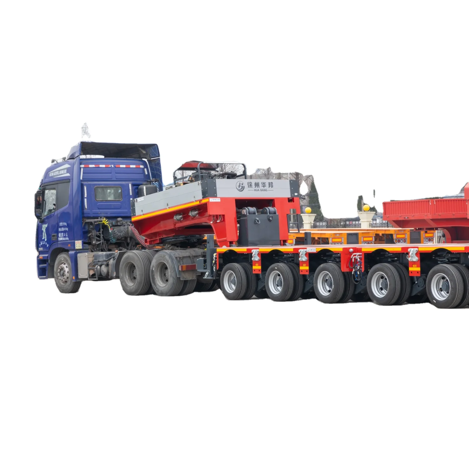 Ideal for Large Cargo Transport  Made in China heavy-duty design 20 Line-Axles Hydraulic Steering Modular Trailer for Sale
