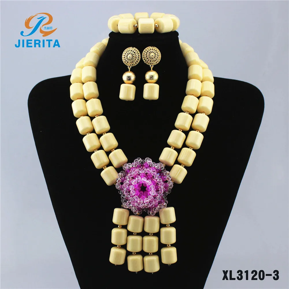 XL3120-1 African design high quality new big red three ring beads handmade wedding jewelry
