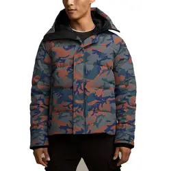 High Quality Winter Down Jacket Wholesale Men Outdoor Wear Camo Print Parka