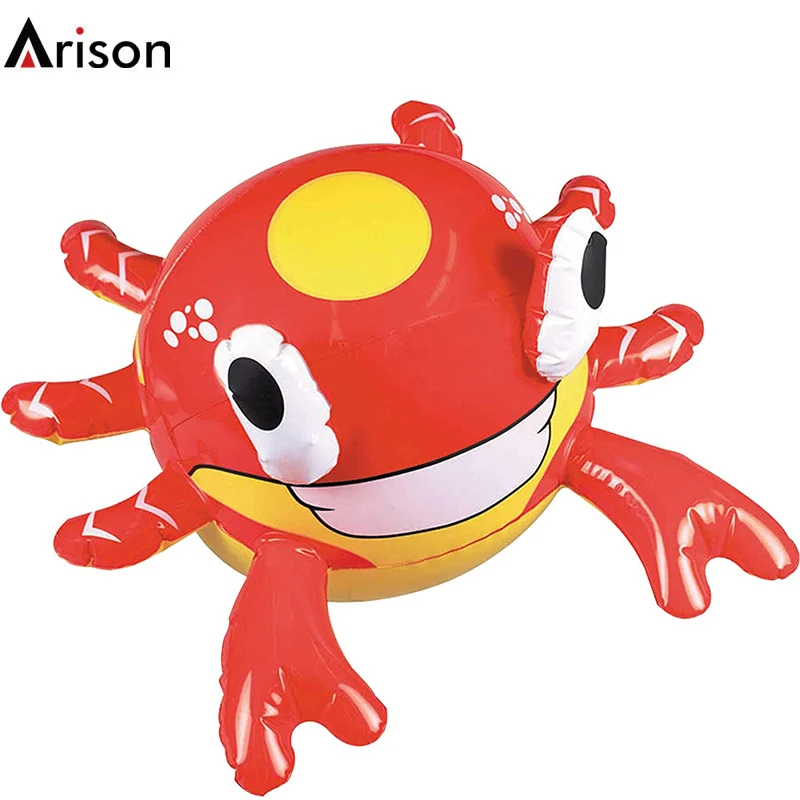 OEM custom PVC inflatable crab model water float crab toy cheap durable foldable
