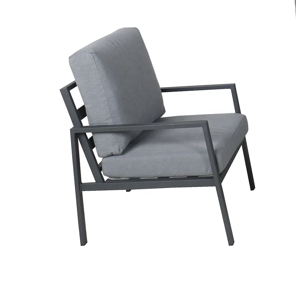online shopping outdoor patio furniture producers in china Modern Style  molding aluminum cushion garden hotel terrace sofa sets