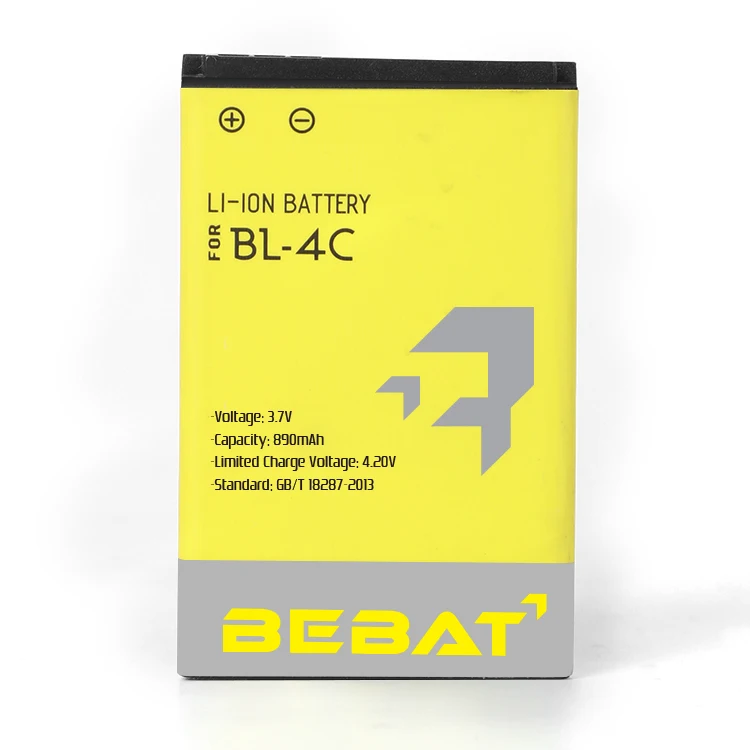 890 Mah Bl-4c Replacement Lithium Battery Rechargeable Mobile Accessories For Nokia 7370 6100 6300 6260