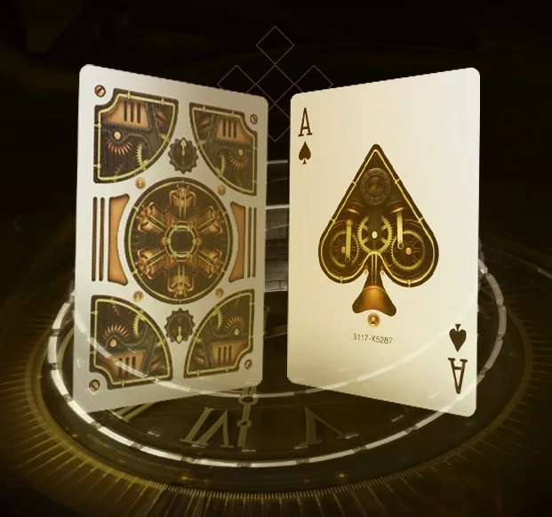 Custom Printing Adult Front And Back Plastic Logo Black Paper Playing Cards Poker With Boxes