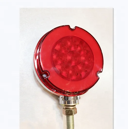 led freightliner teardrop sleeper side marker turn led lights w/chrome bezel for universal truck towing trailer RV bus etc