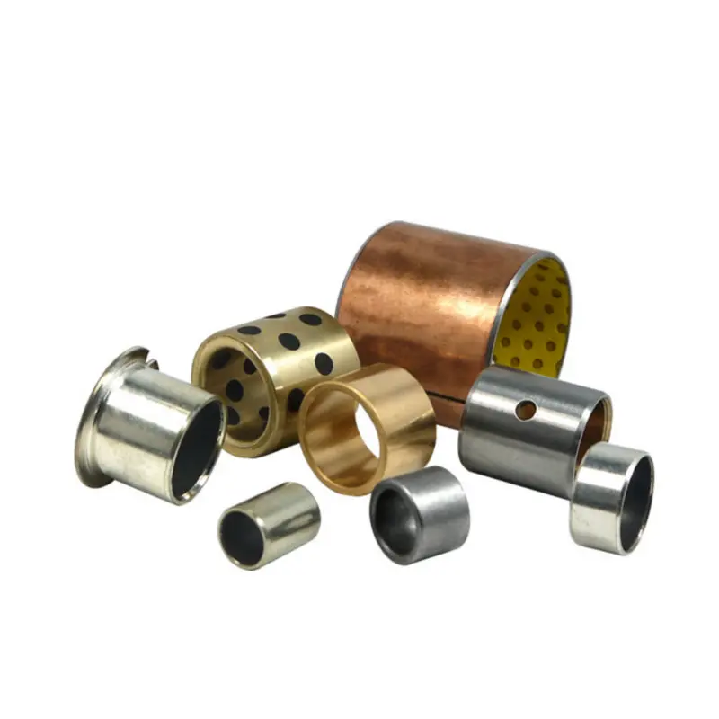 Non-standard customization Wear-resistant brass bearing graphite plugged steel backed bushing cast bronze