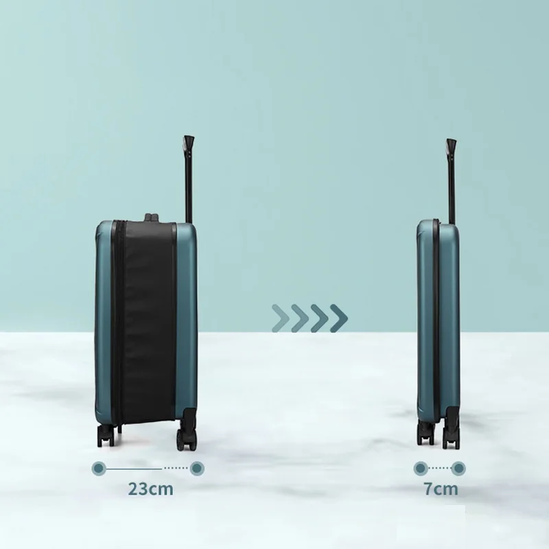 July Low MOQ Universal Wheel Lightweight Trolley Case Custom Private Label Folding Suitcase Business Luggage