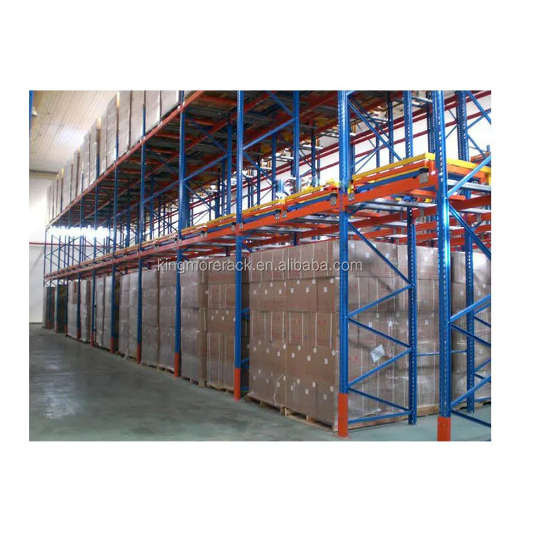 High Quality Chinese Heavy Duty Push Back Rack Safe Stacking System for Warehouse Storage Cargo & Storage Equipment