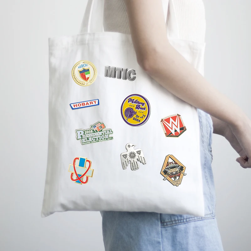 Free Custom Logo Design Gold Silver Soft Hard Enamel Costume Badge Diamond Insert Metal Craft Lapel Pins For Suit Men Premium