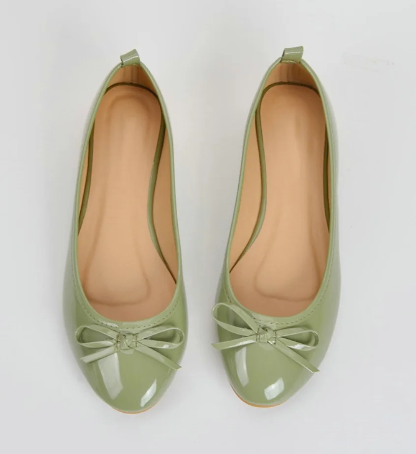 Latest fashion flat shoes design casual beautiful ladies shoes