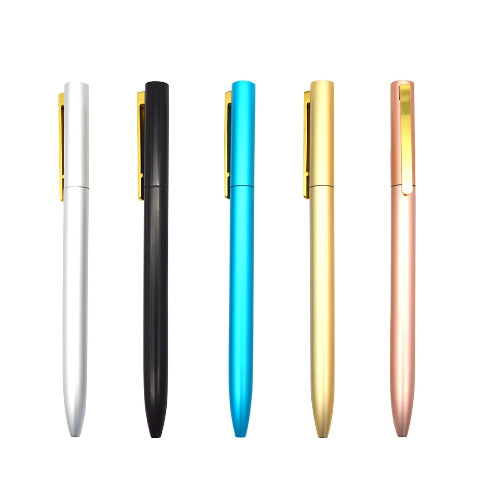 School  metal gel pen Long writing large-capacity gel pen office signature pen print logo