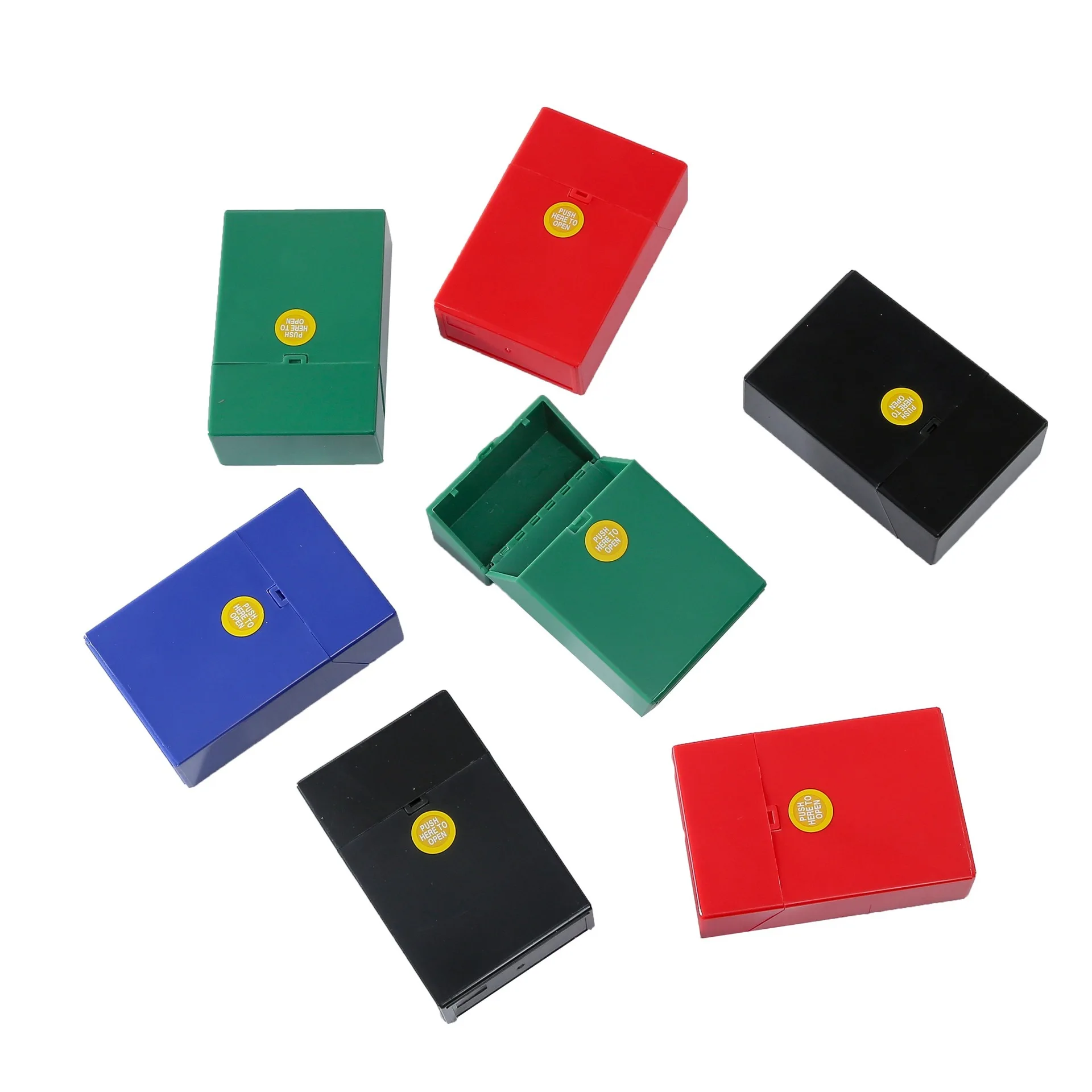 Free Sample Cheaper Price  High Quality Cheaper Colorful Customized Logo 20pcs Cigarette Cases Airtight Plastic Cigarette Case