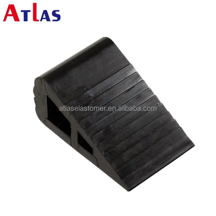 Heavy Truck Vehicle Rubber Wheel Clamp Rubber Car Trailer Wheel Chock