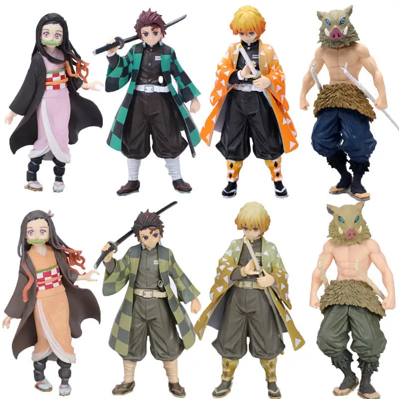 New Demon Slayer 8 Style Kimetsu No Yaiba Anime Pvc Action Model Figure Toys Action Figure