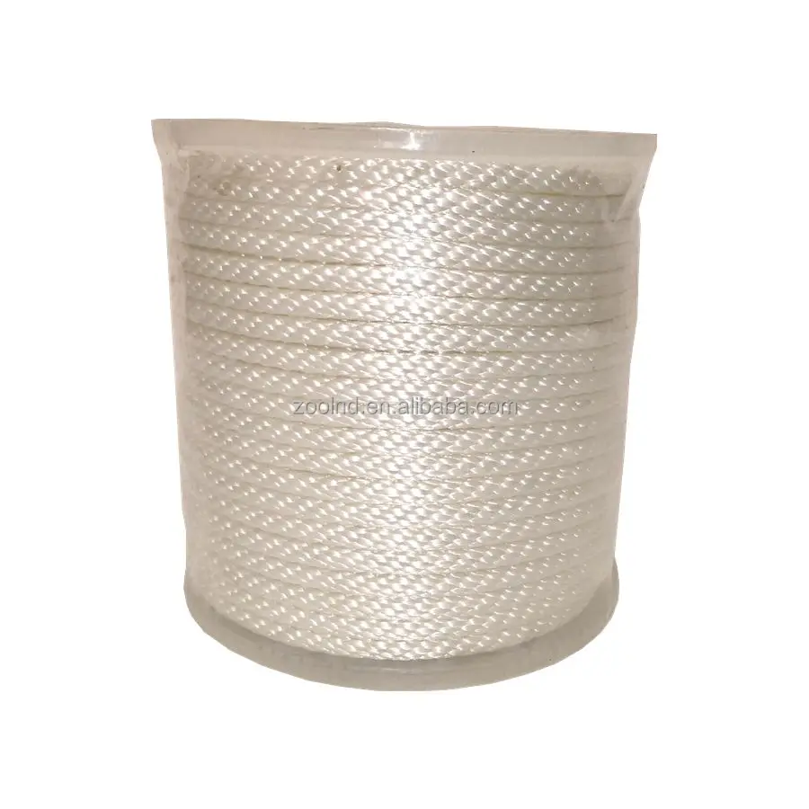 100% Nylon Rope  White Multifilament Nylon Solid Braided Rope