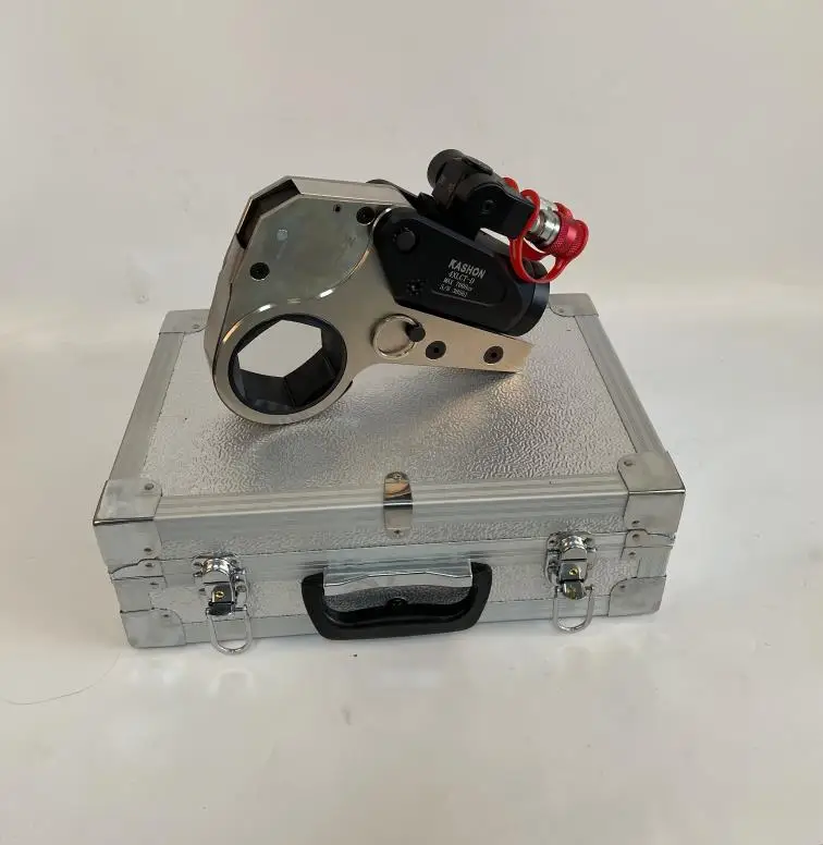 2XLCT 2534Nm 10000psi 700bar Hexagonal Cassette Low Profile Hollow Hydraulic Torque Wrench