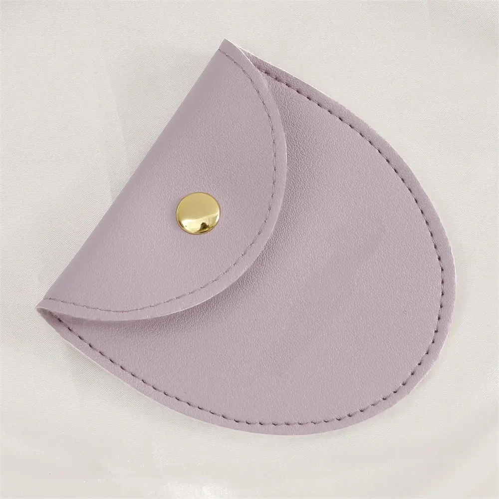 Wholesale Custom logo PU leather Snap Jewellery Bag Multifunction Suede Microfiber Pouch Jewelry Bag Packaging Jewelry Pouch Wit