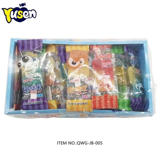 Wholesale High Quality Colorful Sweet Fruit Flavor Ice Cream Shaped Soft Jelly Lollipop Gummy Candy