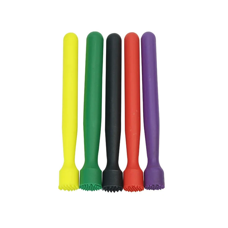 Eco-friendly Plastic Bartender Liquid Lemon Cocktail Mojito Ice Bartender Muddler Stick