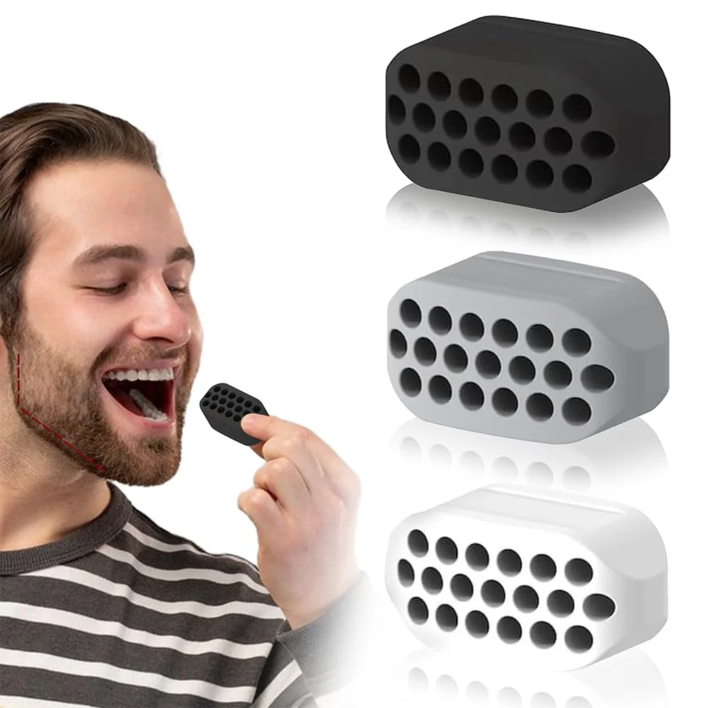 Новый силиконовый тренажер для мышц лица и шеи