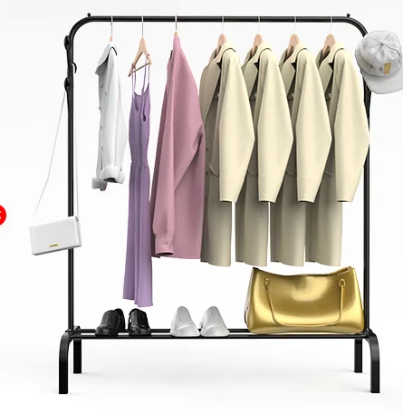 
Hanging Coat With Shoe Rack Shelf High Quality Indoor Floor Standing Clothes Rack 