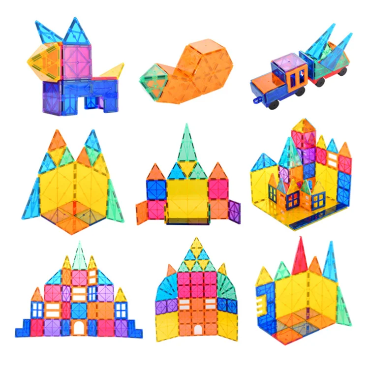 Balin Cheap Price 78pcs New wholesale Free Samples Magnetic Building Tiles 3d Magnets Blocks Kids Educational Toys